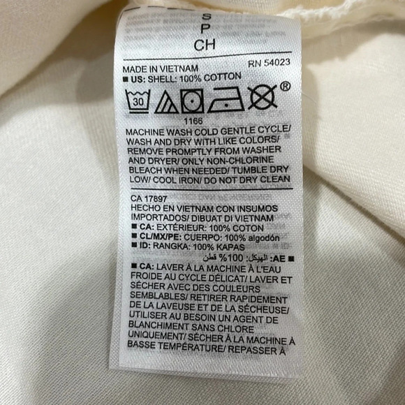 NWT Old Navy Button Front Shirt Jacket Off White S - Picture 10 of 16